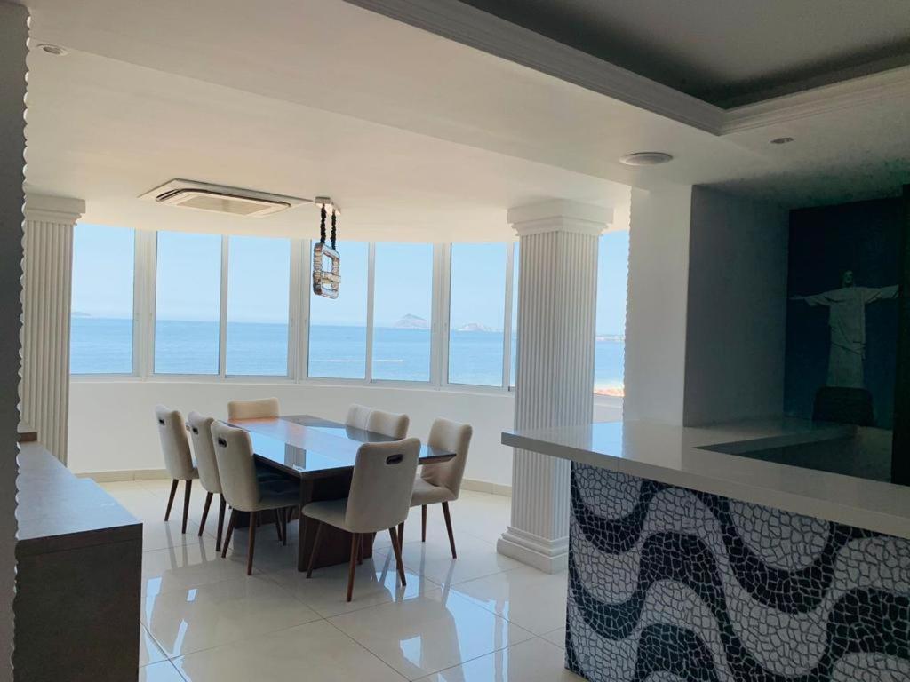 Excelente 3 Quartos Copacabana Frente Mar Com Vista Mar Da Sala E De Todos Os Quartos Appartamento